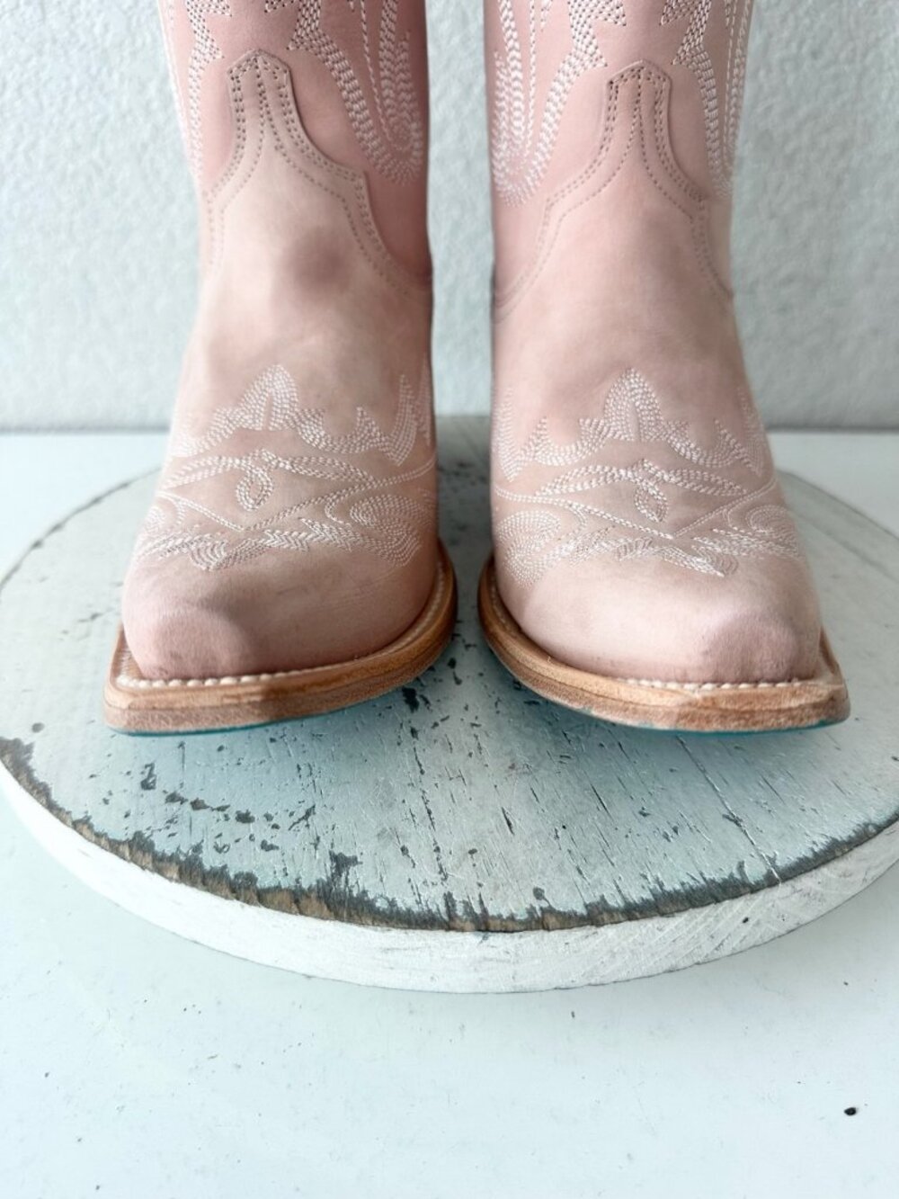 Lane LEXINGTON Womens Pink Cowboy Boots Western Cowgirl Tall Snip Toe Size 9.5 - Picture 7 of 12